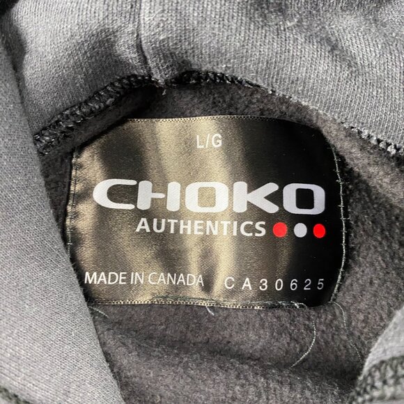 Chevy All REV'D Up Hoodie Sweater Men Large L Gray Black Chevrolet Trucks CHOKO - Picture 3 of 6